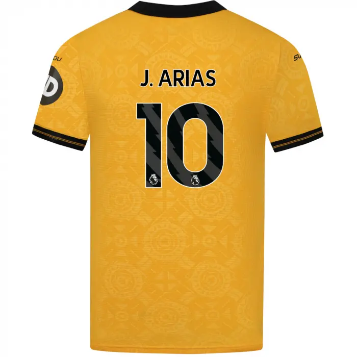 Wolverhampton Wanderers Store | Shop Official 2025-26 Wolves Pro Home Shirt – Adult J. ARIAS 10 Wolves Gear